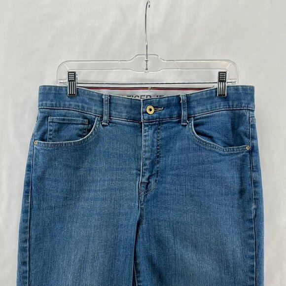 Tommy Hilfiger Jeans Women Sz 10 Skinny Hgihrise Stretchy Medium Wash Denim Blue - Picture 3 of 7